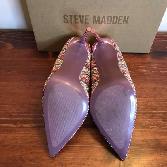 Steve Madden Vivacious PNK Multi Pointed Toe Stiletto - Picture 6 of 9